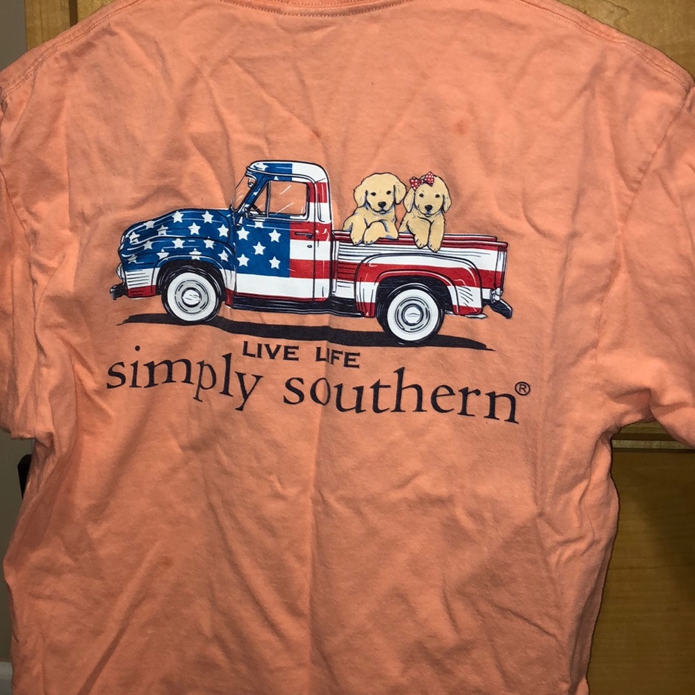 coral simply southern shirt